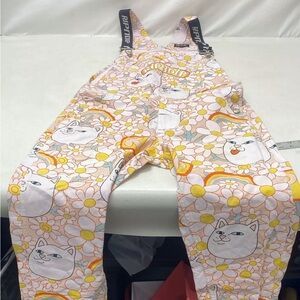 Rare rip n dip cat flower overalls bibs 30 men’s women’s great sold out nermal